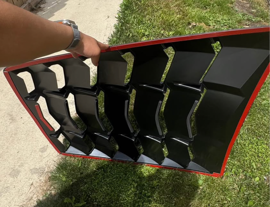 Rear Window Louver - GT Lambo Style - ABS Matte Black - Fits C7 Corvette (2014-2019)
