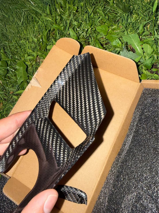 Genuine Carbon Fiber Gear Shift Base Trim – C8 Corvette - photo 2