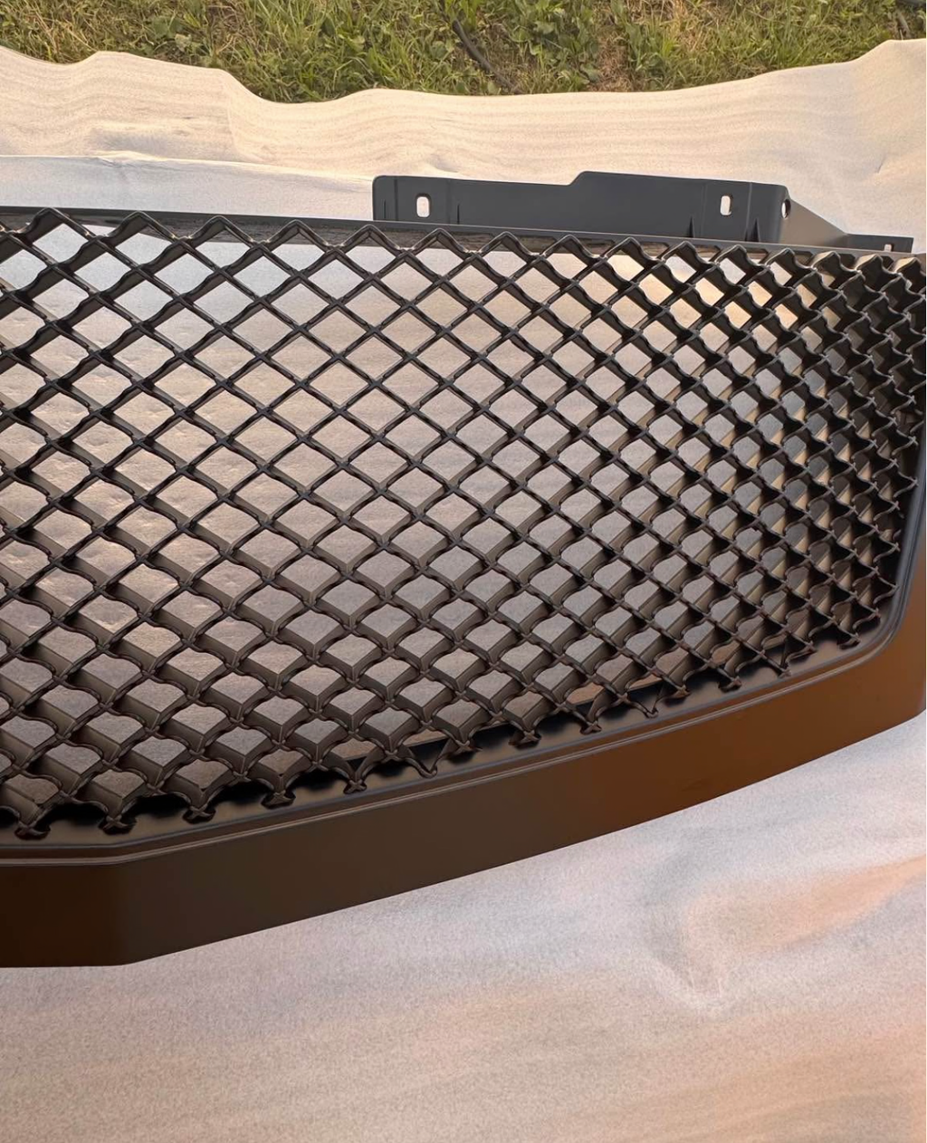 Armordillo Mesh Front Grille Matte Black for 07-14 Cadillac Escalade & 07-13 Escalade EXT