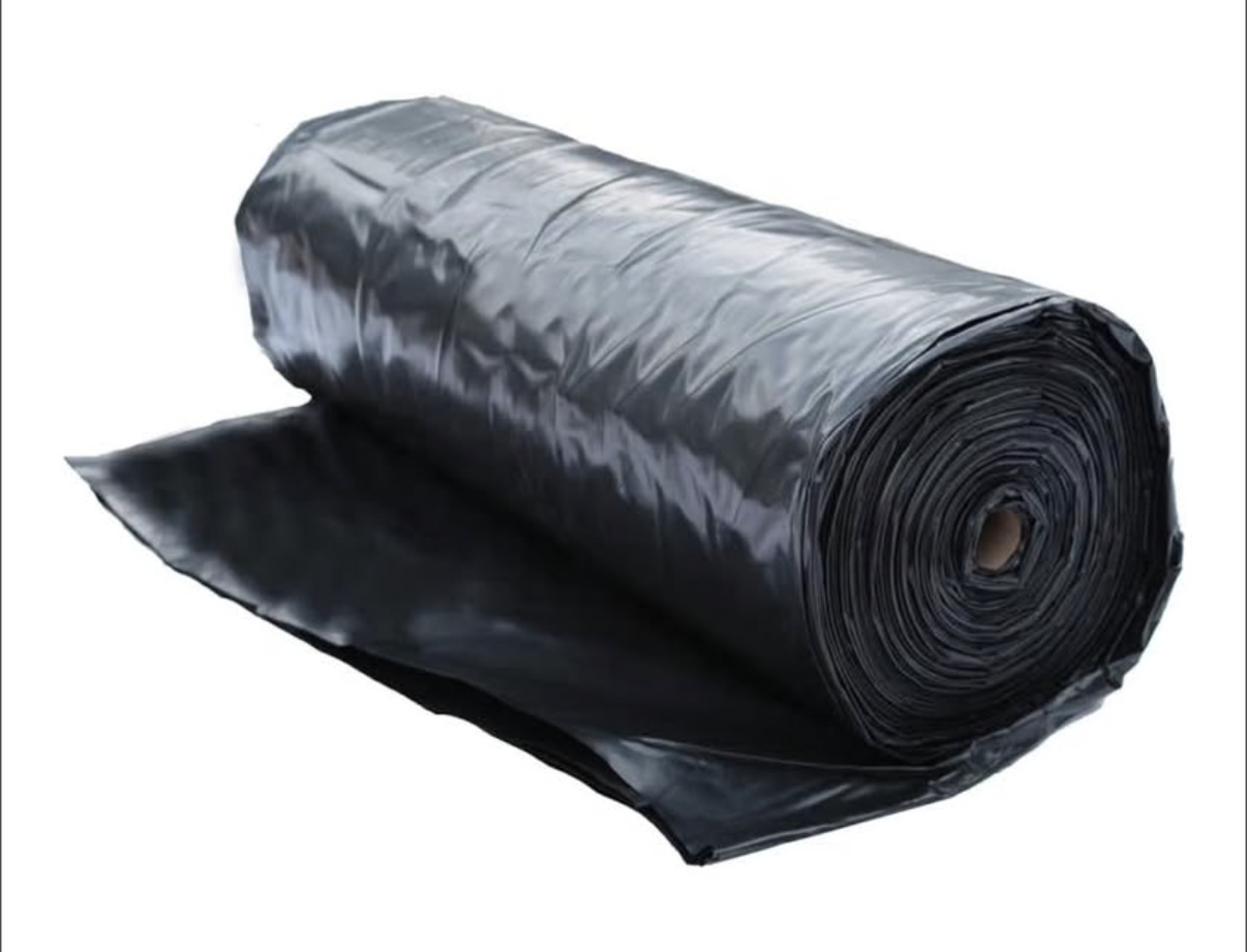 Roly Poly 6 Mil Black Plastic Sheeting Roll 20'x100' Heavy
Duty Poly Vapor Barrier