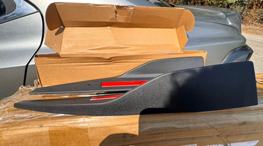 Side Skirt Rocker Panel Spoilers for Mustang Roush 2024+ Matte Black (2PCS)