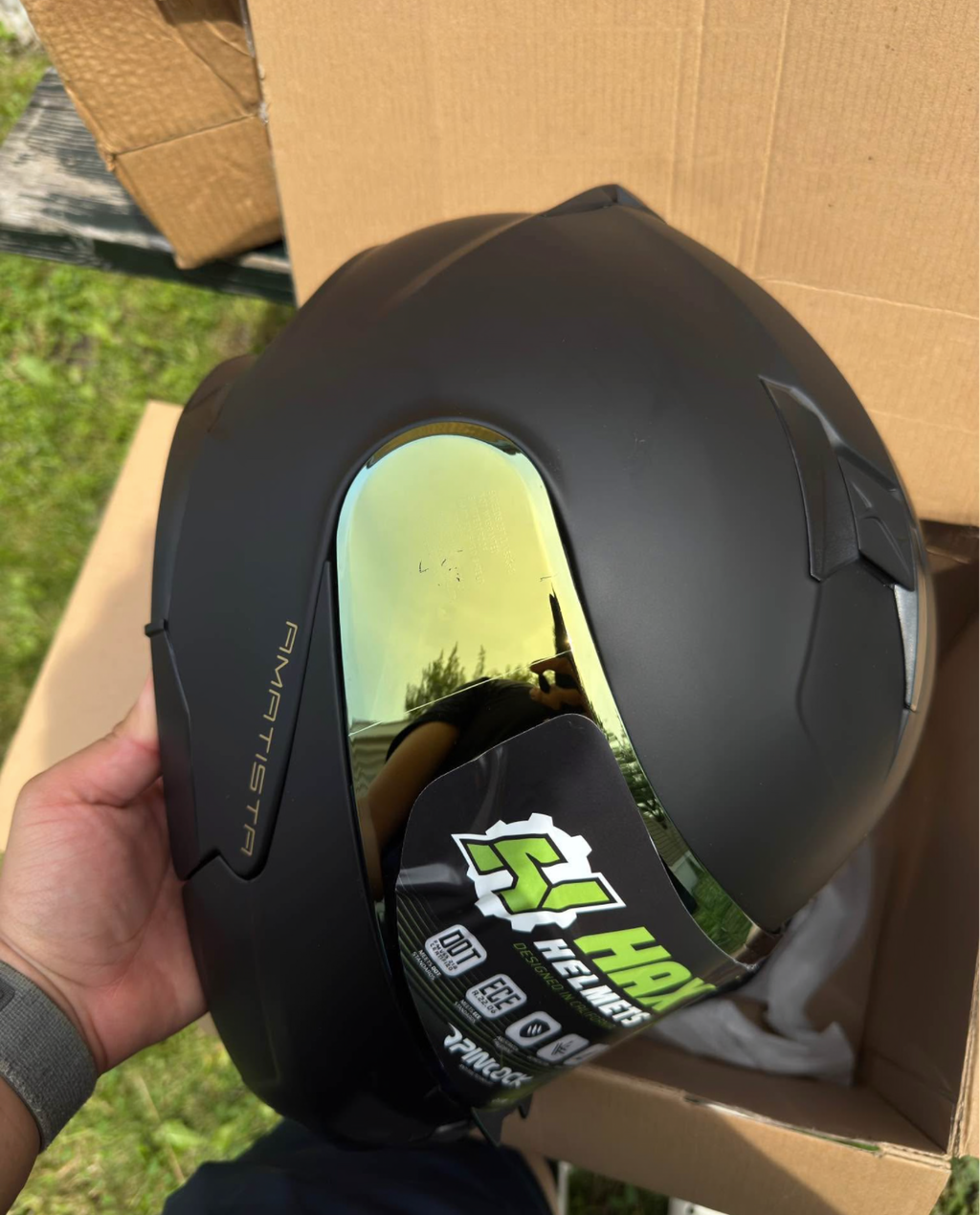 HAX Amatista Modular Helmet – Matte Black S – DOT/ECE