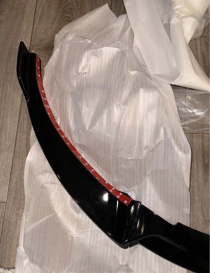 Mercedes W213 E63 AMG Front Bumper Lip Spoiler (2021-2023) - Gloss Black, New