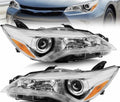 2015-2017 Toyota Camry Headlight Assembly Black Housing Amber Reflector