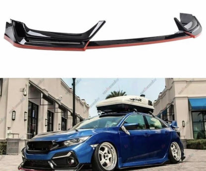 Front Bumper Lip w/ LED DRL - Honda Civic Hatchback / Si (2016-2021)