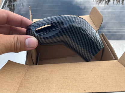 Cadillac carbon fiber gear-shift knob cover trim product photo
