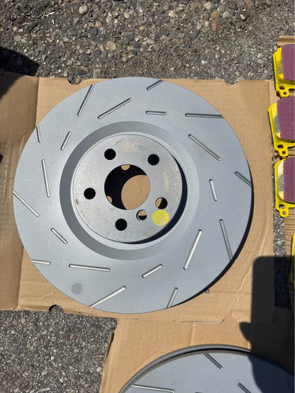 EBC Yellowstuff Pads + USR Slotted Rotors BMW MINI Front Kit - photo 3