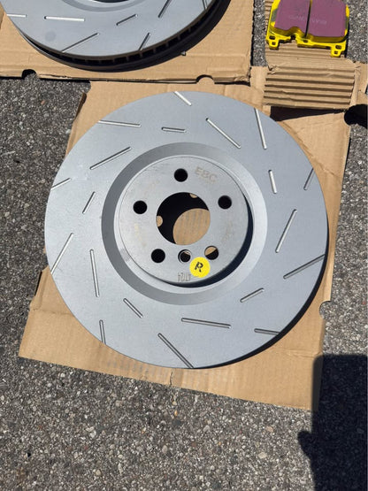 EBC Yellowstuff Pads + USR Slotted Rotors BMW MINI Front Kit - photo 4