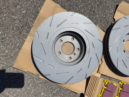 EBC Yellowstuff Pads + USR Slotted Rotors BMW MINI Front Kit - photo 6