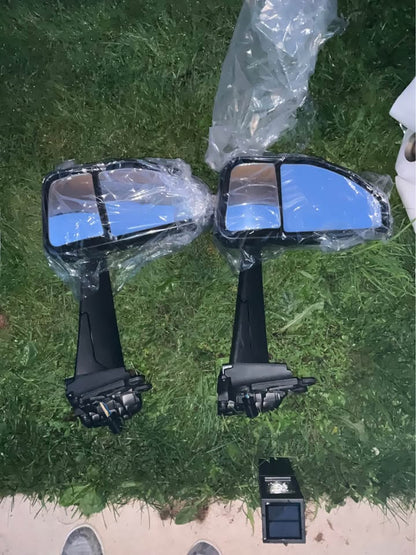 2023+ Peterbilt 579 Driver Side Black Door Mirror Assembly - photo 1