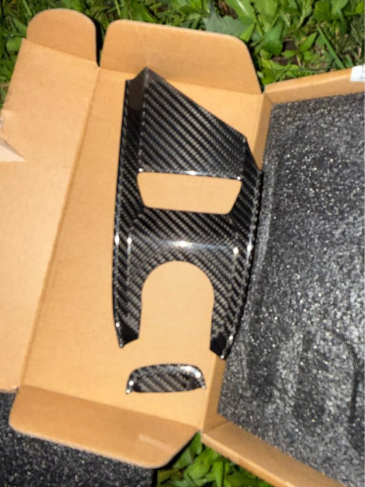Genuine Carbon Fiber Gear Shift Base Trim – C8 Corvette - photo 1