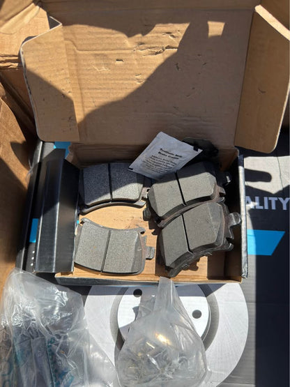 TRQ Rear Brake Pads & Rotors VW Golf GTI 2013 - photo 1
