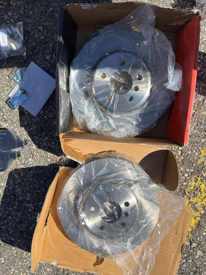 BMW 640i Front & Rear Brake Rotors + Ceramic Pads Kit NEW 12pc (F12/F13/F06) 535i 550i 650i - photo 3