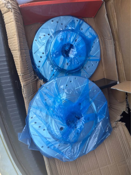 Nissan Murano Pathfinder QX60 JX35 Front Drilled Slotted Brake Kit - photo 2